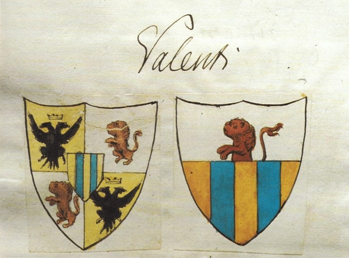 Coat of arms of the Marquis Valenti