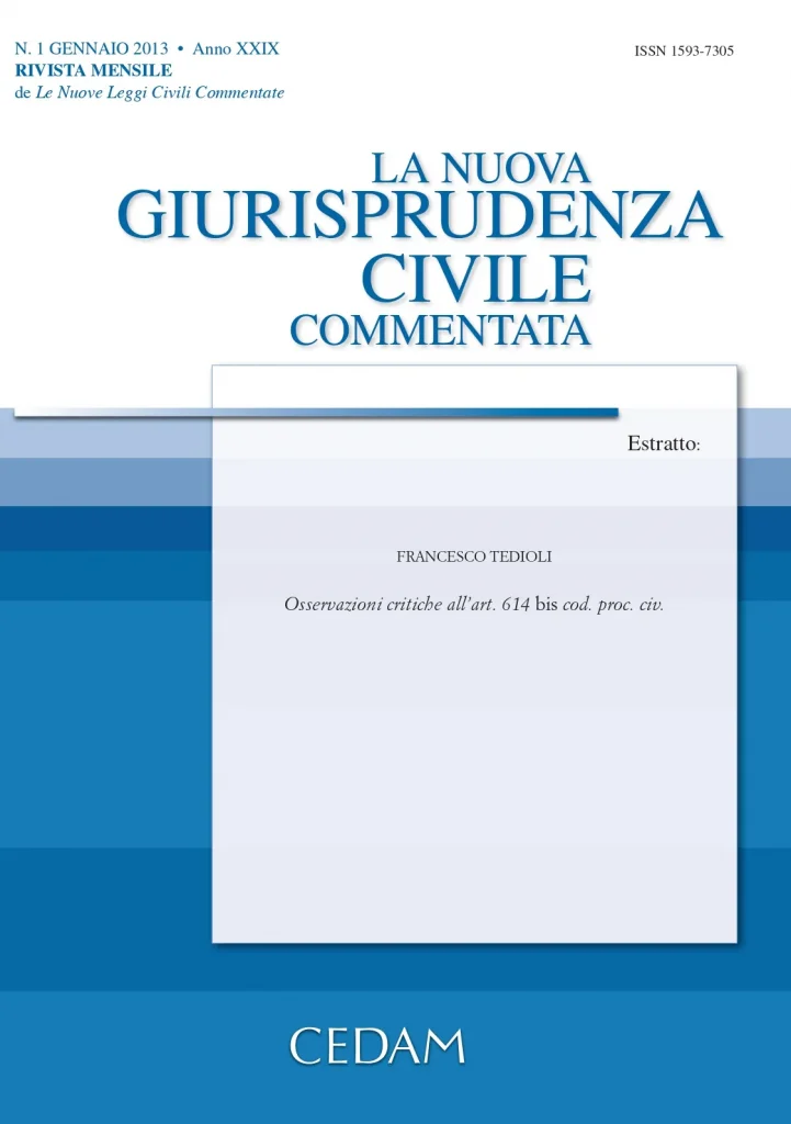 nuova giurisprudenza civile commentata