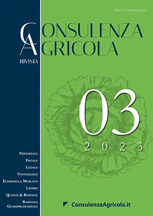 Gli impianti agrivoltaici: una nuova frontiera dell'impresa agricola multifunzionale? 1 Consulenza Agricola 3-2023