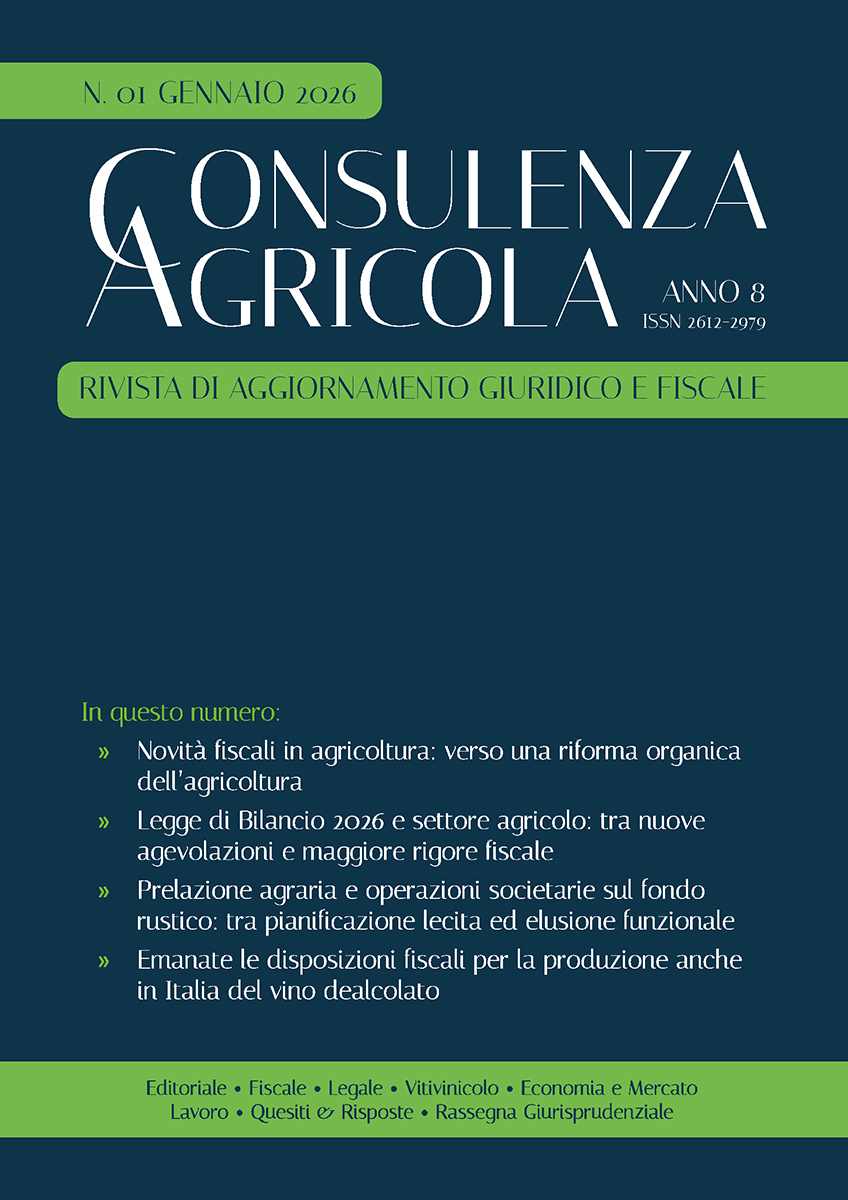 Consulenza Agricola 1 2026