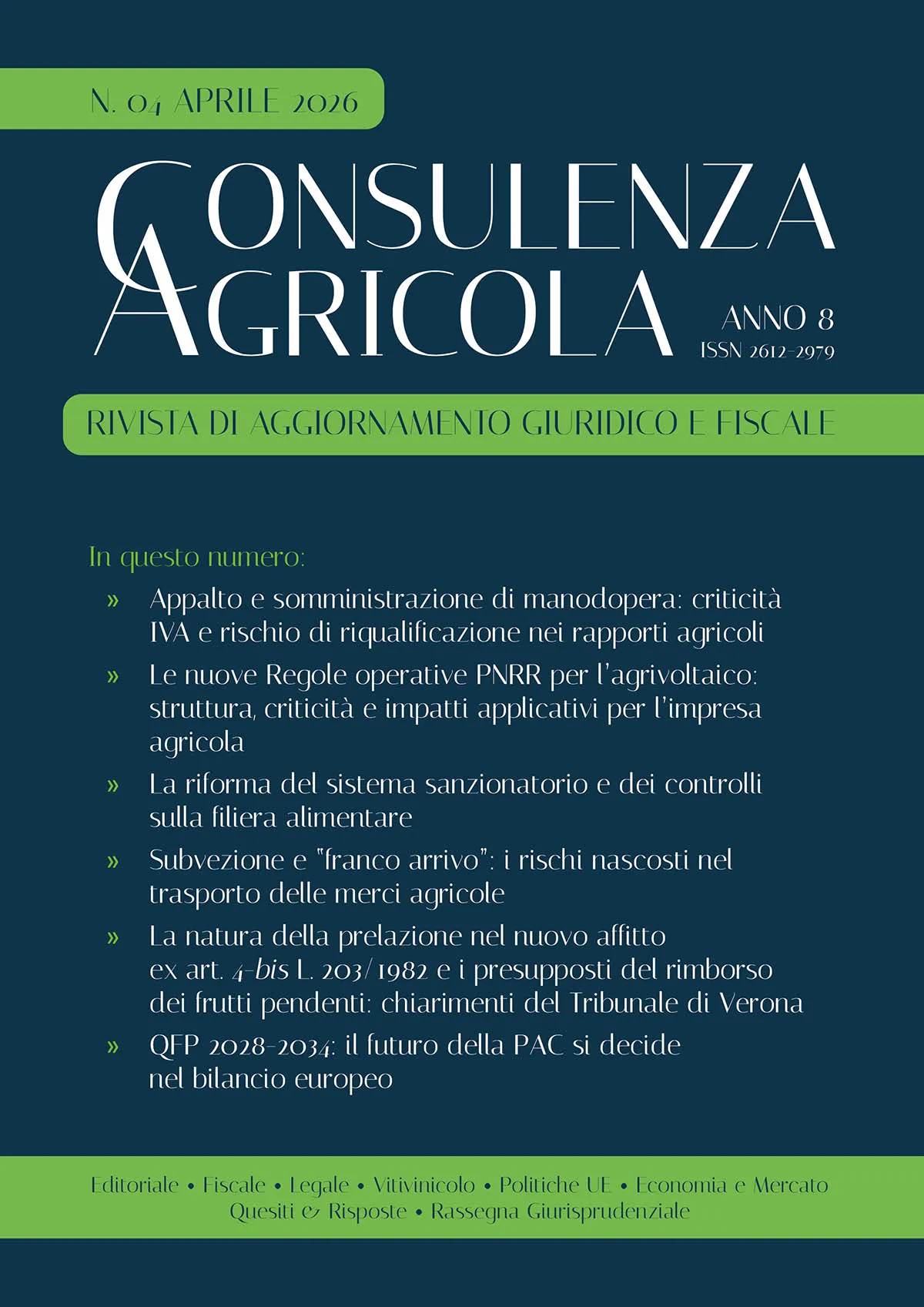 Consulenza agricola 4 2026