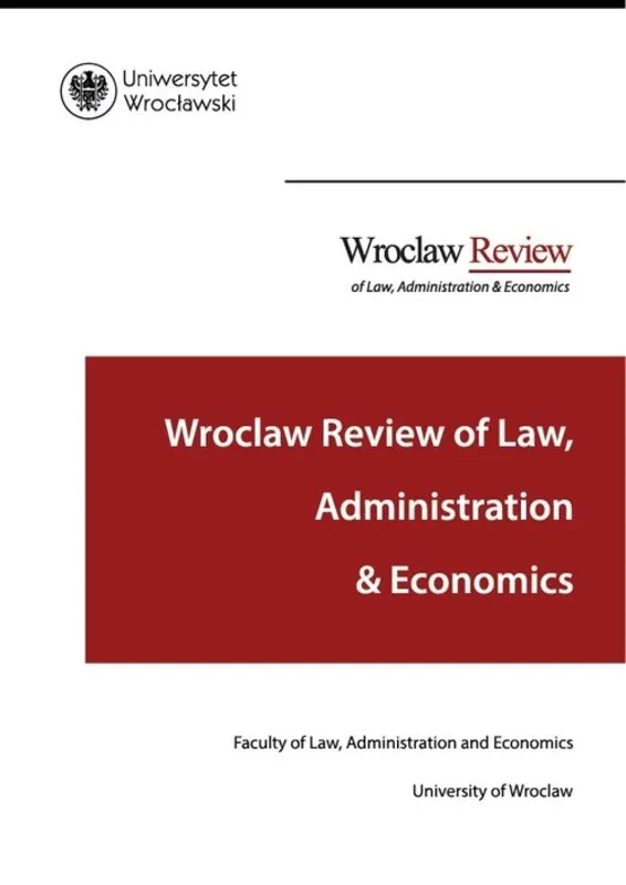 Wroclaw Review of Law Administration Economics cover